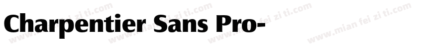 Charpentier Sans Pro字体转换